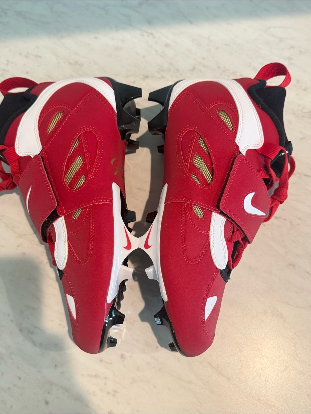 Nike Diamond Turf 2 TD Football Cleats “Deion Prime Time” Men’s Size 10 Red New